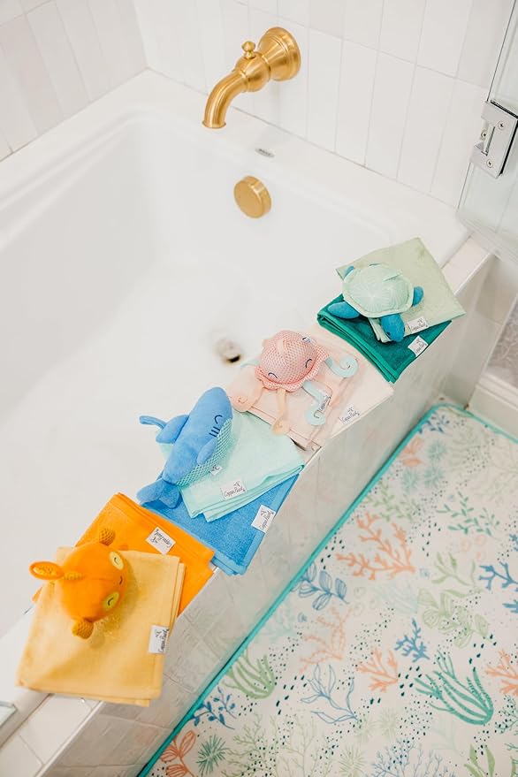 Copper Pearl 6 Ultra Soft Baby Bath Washcloths Premium Large Soft Skip 11" x 11" Towels