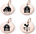 SM Design Western Charm Set of 4 – Stainless Steel Western Charms for Bracelets & Necklaces – Cowgirl, Ranch & Country Style Jewelry Charms – Western Gift for Women & Moms