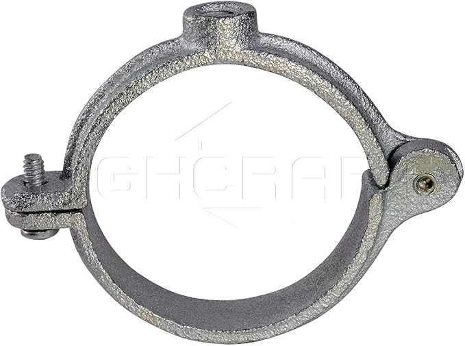 HIGHCRAFT HINGG-04-5 Industrial Decor Hinged Split Ring Pipe Hanger 4 in. - Image 3