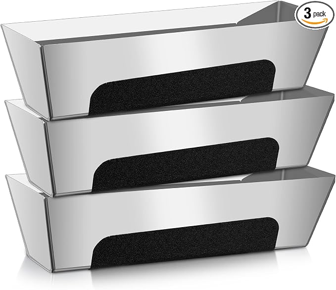 3 Pack 12 Inch Stainless Steel Mud Pan Drywall Tape Mud Tray by MorningRo