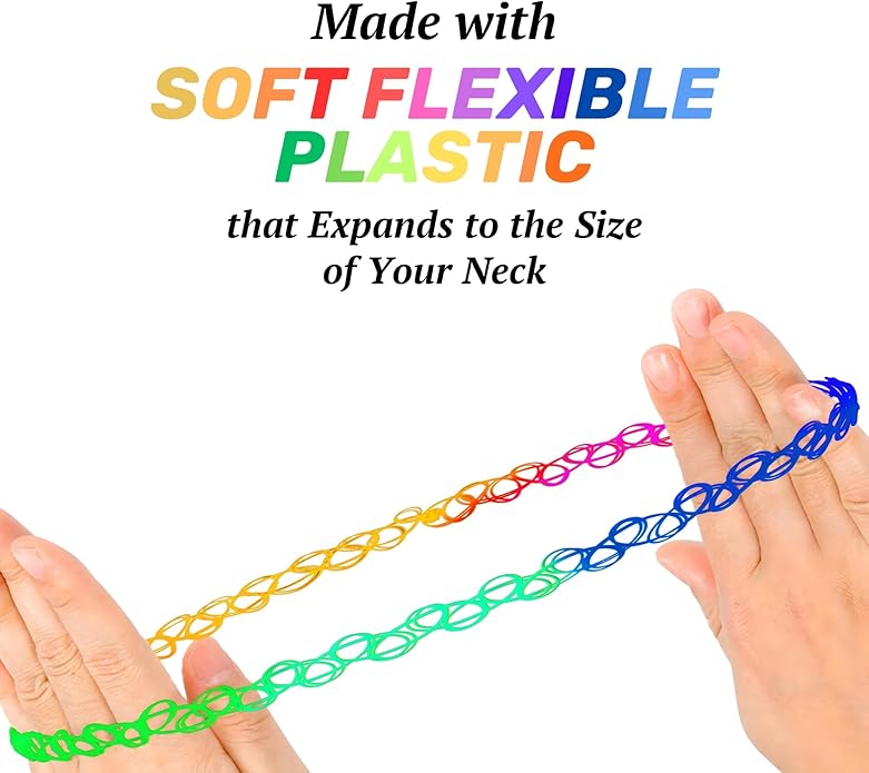 BodyJ4You 2PC Tattoo Choker Necklace - 90s Choker Necklace Women - 2000s Y2K Black Chokers Rainbow Choker - Butterfly Ying Yang Unicorn Rainbow Charms - Stretchy Elastic Necklace