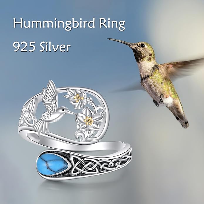 Animal Spoon Ring 925 Sterling Silver Adjustable Animal Spoon Ring Jewelry Gifts for Women Men