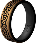 Knot Theory Celtic Butterfly Sailor Infinity Silicone Ring for Men Women - Breathable Dual Layer Comfort Fit 6mm Bandwidth