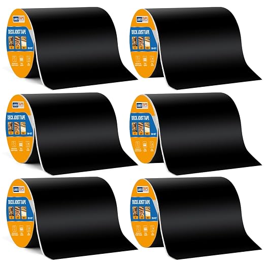 ADHES Deck Joist Tape, 6 Rolls Weather Resistance & Waterproof | Butyl Joist by ADHESTAPEPERSUITOFPERFECTION