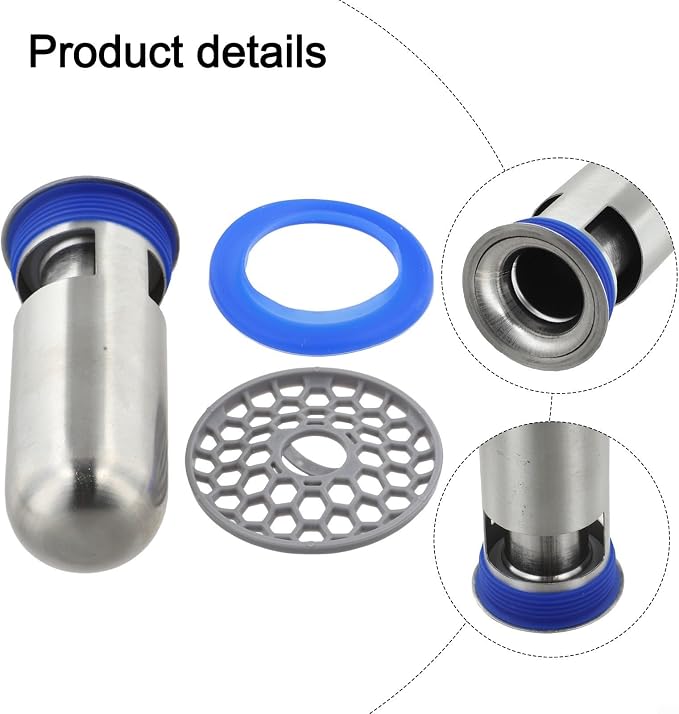 Shower for Floor Drain Backflow Preventer 304 Stainless Steel One Way Valve for - Image 7