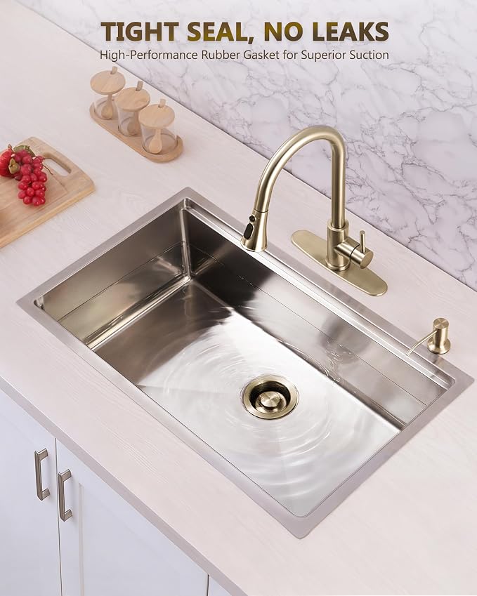 Garbage Disposal Flange and Sink Stopper Champagne Bronze - Image 6