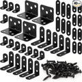 40 Pack L Bracket Corner Brace Kit, 5 Sizes Stainless Steel Corner Bracket | 90 by FATLODA