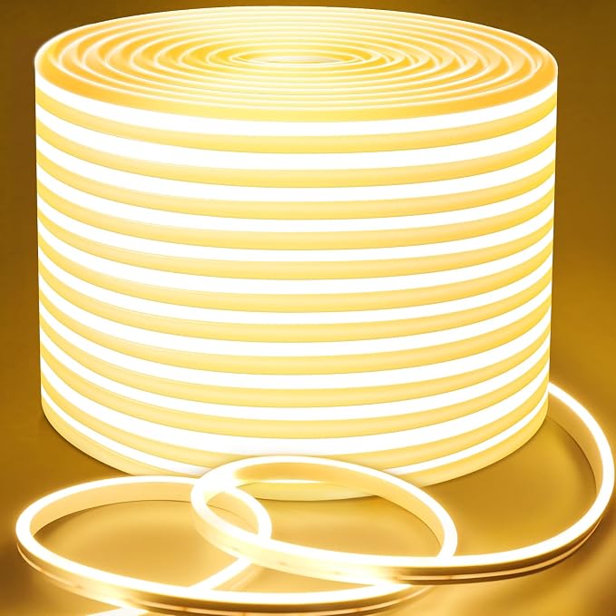 Lamomo LED Neon Lights, 32.8Ft Warm White Dimmable Led Rope Flex, 24V by Lamomo