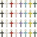 Zirconia Crystal Rhinestone Cross Charms for Jewelry Making Bracelet Necklace Choke Earring Pendant Key Chain Craft Supplies DIY Accessories