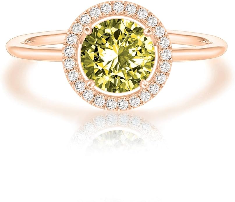 PAVOI 14K Gold Plated Crystal Birthstone Rings | Rings For Women