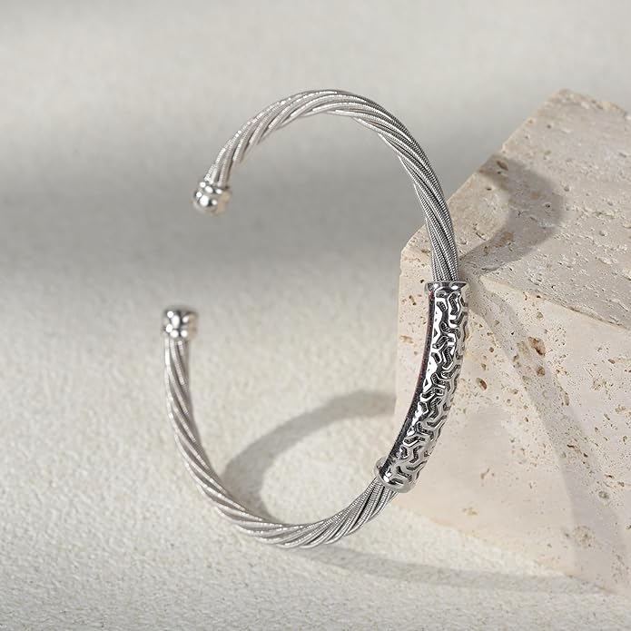 Cuffs Bracelet for Women Minimalist Gold Coil Craft Cuff Bracelet Italian Coil Craft Handmade Jewelry Christama Birtherday Gift
