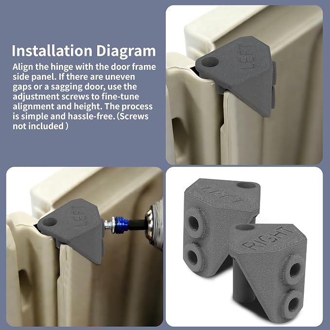 Left & Right Door Hinge Replacement Set - Image 5