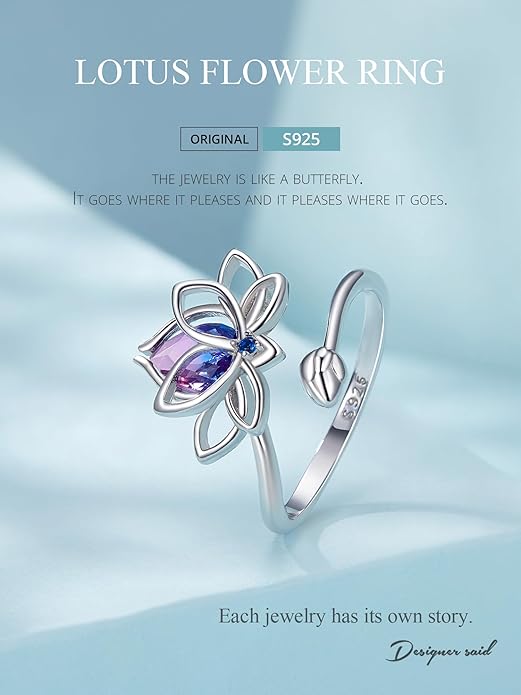 WOSTU Animal Open Adjustable Ring Playful Cat Dachshund Snake Koi Fish Hummingbird Bat Heart Feather Stacking Ring for Women, Sterling Silver Plated Pet Memorial Jewelry Gift for Cat Lovers