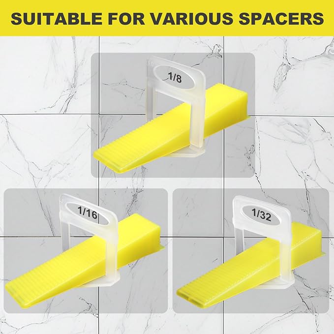 DGSL 200PCS Tile Leveling System Tile Wedges - Image 3