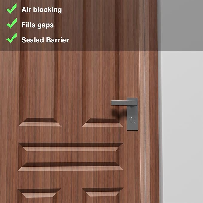 Elvone T-Shaped Weather Stripping Seal, 1.37 in x 20 ft | Flexible door seal - Image 4