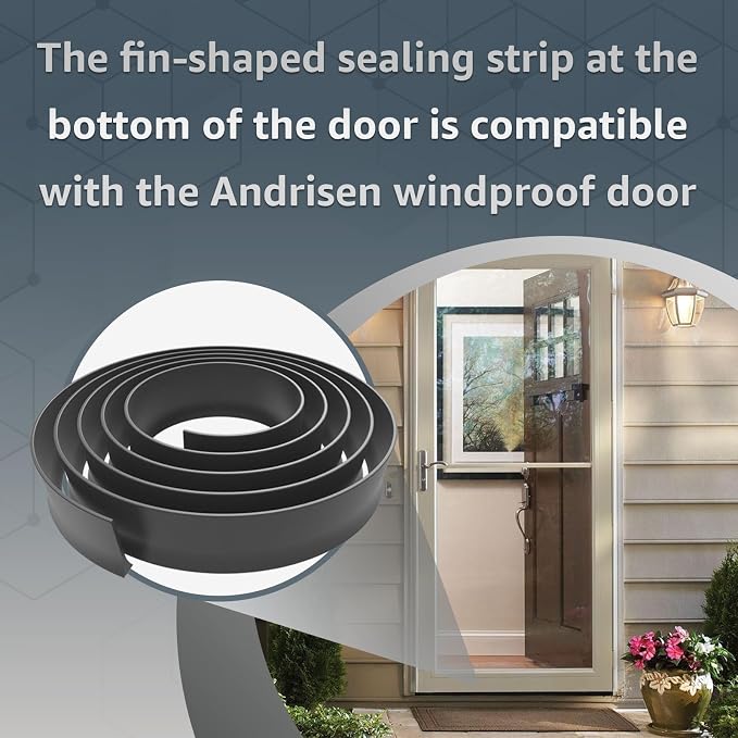 2Pcs Replacement for Andersen Storm Door Botton Sweep Fin Weatherstrip | - Image 4