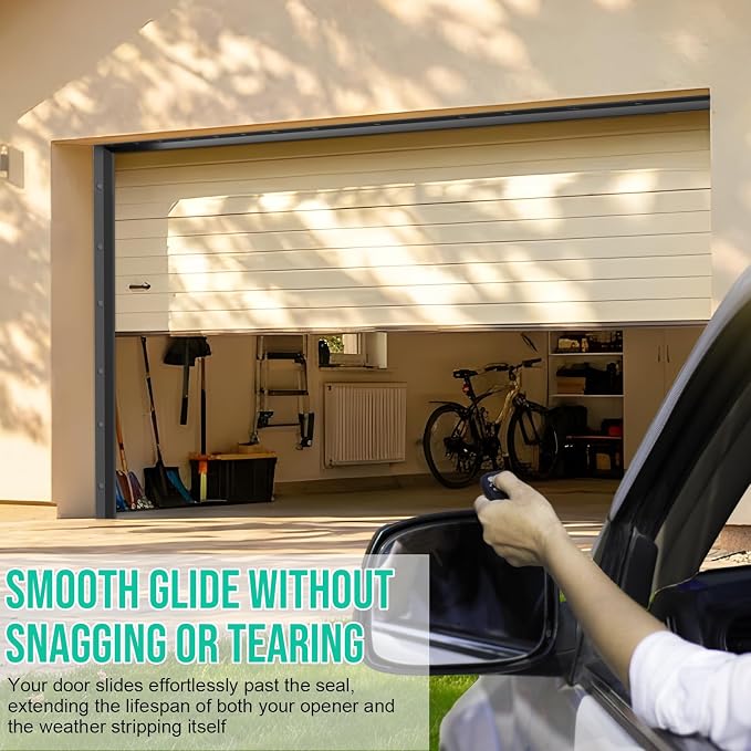 Garage Door Seal Top and Sides - 23FT TPE Garage Door Weather Stripping Kit - Image 7