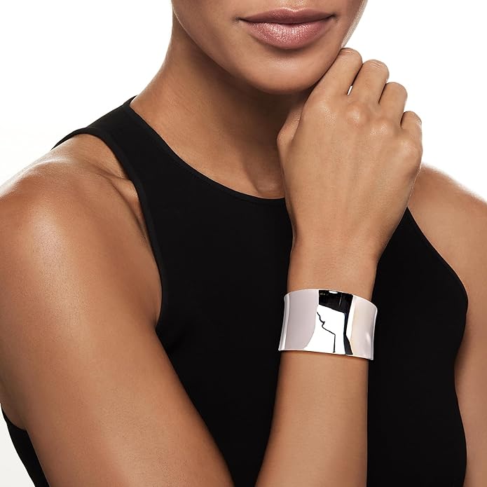 Ross-Simons Sterling Silver Wide Polished Cuff Bracelet
