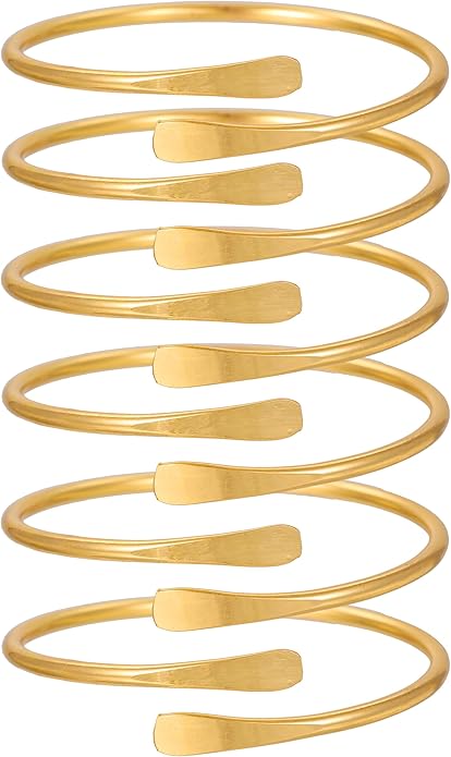16Pcs Gold Bangle Bracelets for Women - Multi Layer Stackable Textured Bracelets Boho Jewelrys Set.