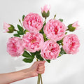 3PCS 22in Peonies Artificial Flowers, Real Touch Latex Fake Peonies | Lifelike by MARTINEMALL