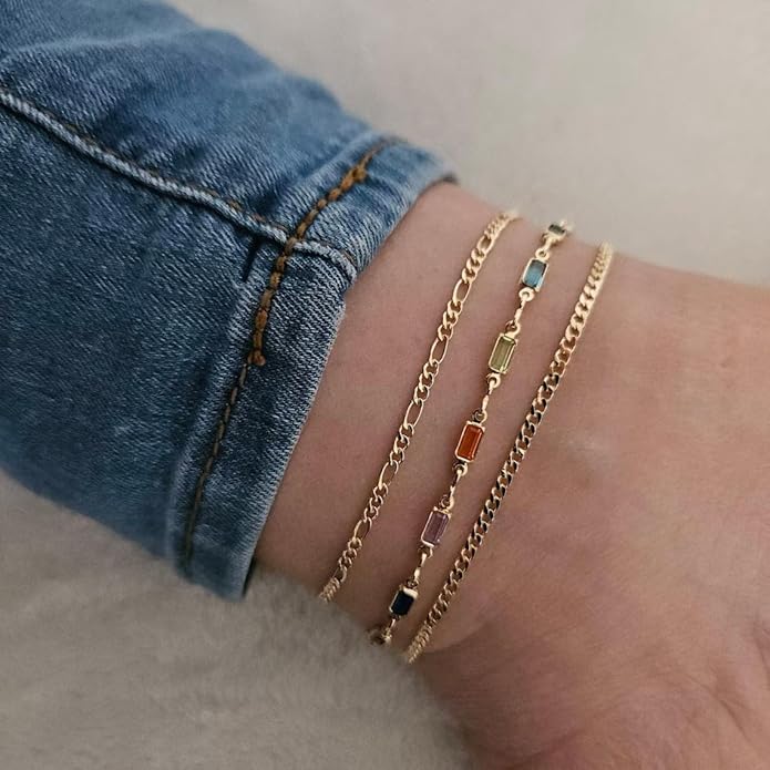 Anklets for Women 14K Gold Silver Plated Ankle Bracelets Trendy Waterproof Boho Anklets Set Adjustable Dainty Cute Diamond Beaded Heart Non Tarnish Summer Beach Jewelry Gift
