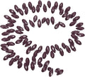 PATIKIL 2 Strands 180-190Pcs Teardrop Crystal Beads, 12x6mm Faceted Teardrop Briolette Horizontal Glass Beads Loose Bead for Bracelet Jewelry Making, Purple