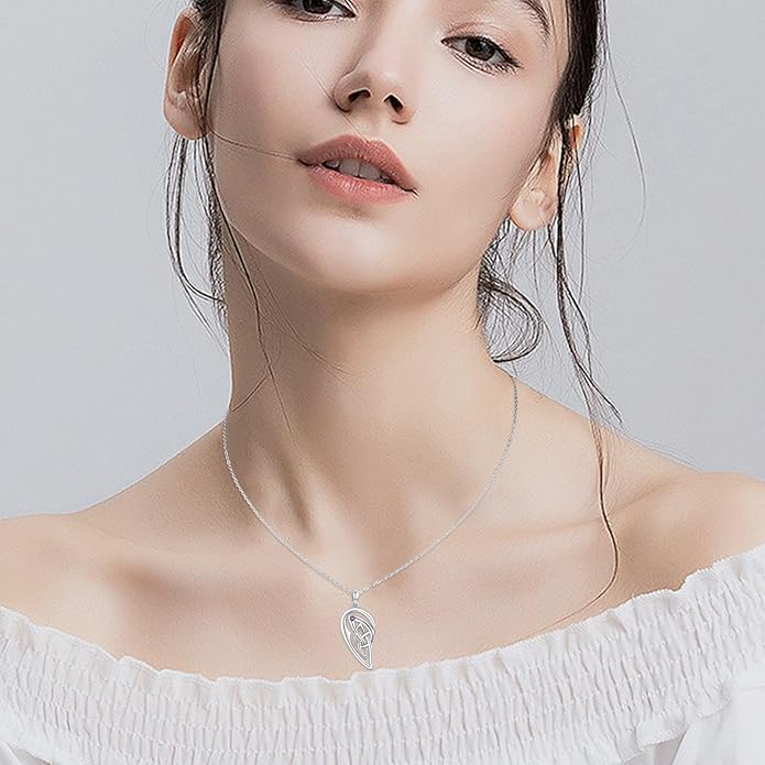 Couple Necklace S925 Sterling Silver for Women Men Mother and Daughter Matching Necklace Jewelry Gifts Birthday Valentine's Day Christmas Thanksgiving
