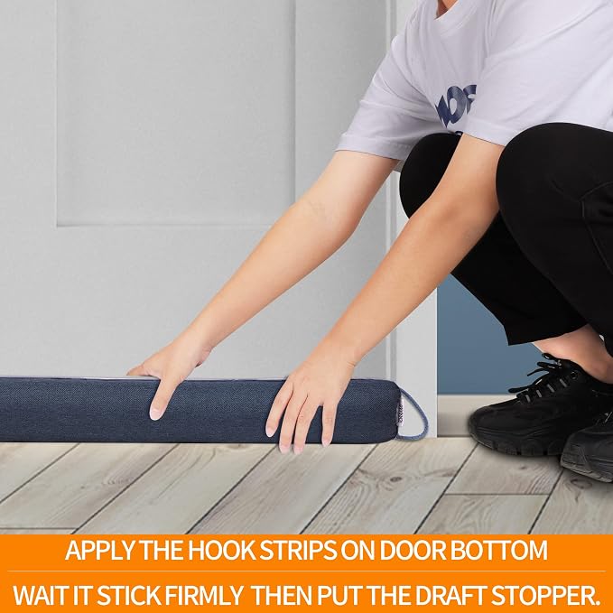 TORRAMI 32" Door Draft Stopper Under Bottom Insulation Noise Air Stopper 2.0LB - Image 4