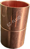 EZ-FLUID Plumbing 2-Inch C X C LF Copper Couplings Pressure Copper Fitting by EZ-FLUIDPlumbingProducts