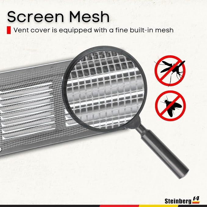 Steinberg14 Stainless Steel Vent Cover 14x2 - Image 3