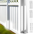 1 Sets 5" X 5" X 36" Vinyl Fence Concrete Post by Hicarer