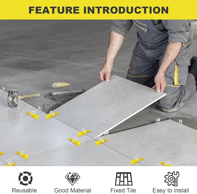 DGSL 200PCS Tile Leveling System Tile Wedges - Image 4