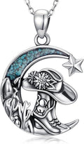 Western Cowboy Necklace 925 Sterling Silver Horseshoe Pendant Western Jewelry Cowgirl Gifts for Women Girlfriend Cowboy Cowgirl