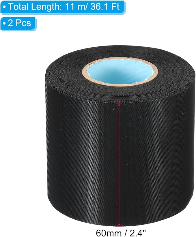 PATIKIL 2.4" x36.1ft Pipe Wrapping Tape, 2 Pack PVC Duct Tape Pipes Insulation - Image 2