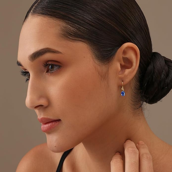 LeCalla 925 Sterling Silver Leverback Drop Earrings Lightweight Bohemia Teardrop Drop Dangle Earring for Women
