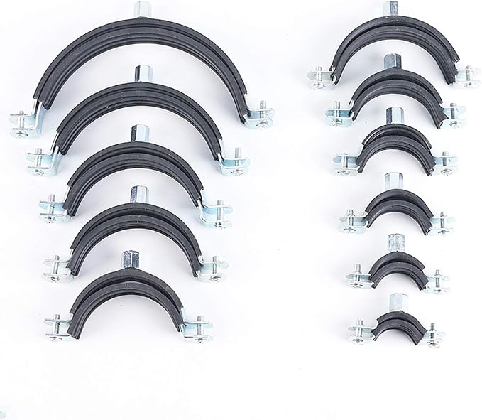 AKIHISA 10 Pcs Split Ring Pipe Hanger Heavy Duty Adjustable Pipe Bracket Clamp - Image 7