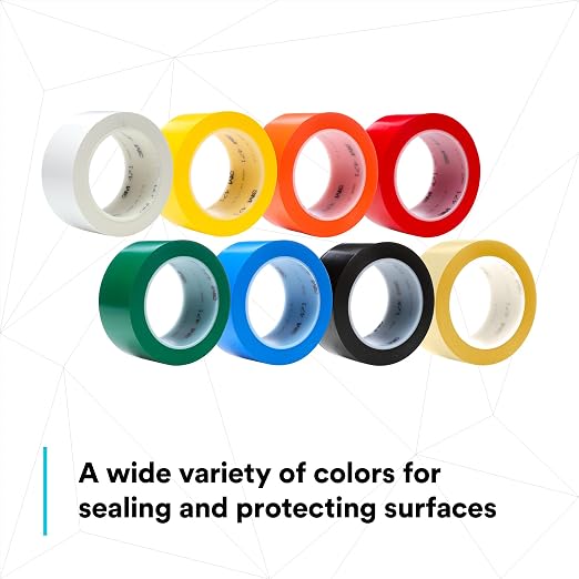 3M Vinyl Tape 471, 2 in x 36 yd, 5.2 mil, 1 Roll - Image 9