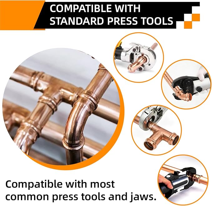 1/2" Copper Press Coupling Fitting - Image 5