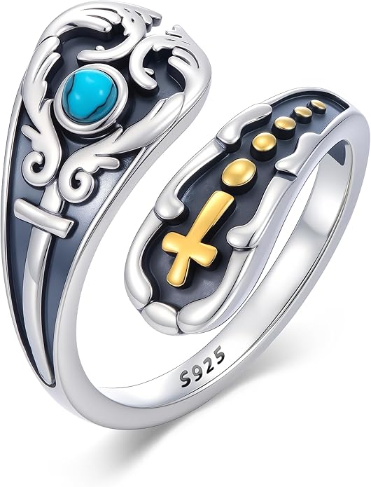 Spoon Rings for Women 925 Sterling Silver Sunflower Adjustable Thumb Spoon Rings Celtic Knot Promise Engagement Statement Boho Vintage Finger Open Antique Rings Jewelry