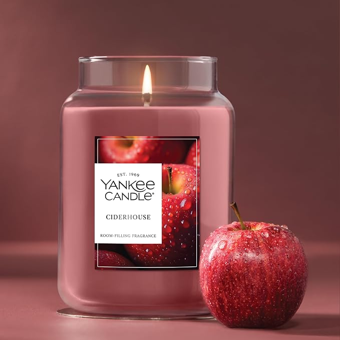 Yankee Candle Ciderhouse, Holiday Scented Candle, 22oz Large Jar - Image 4