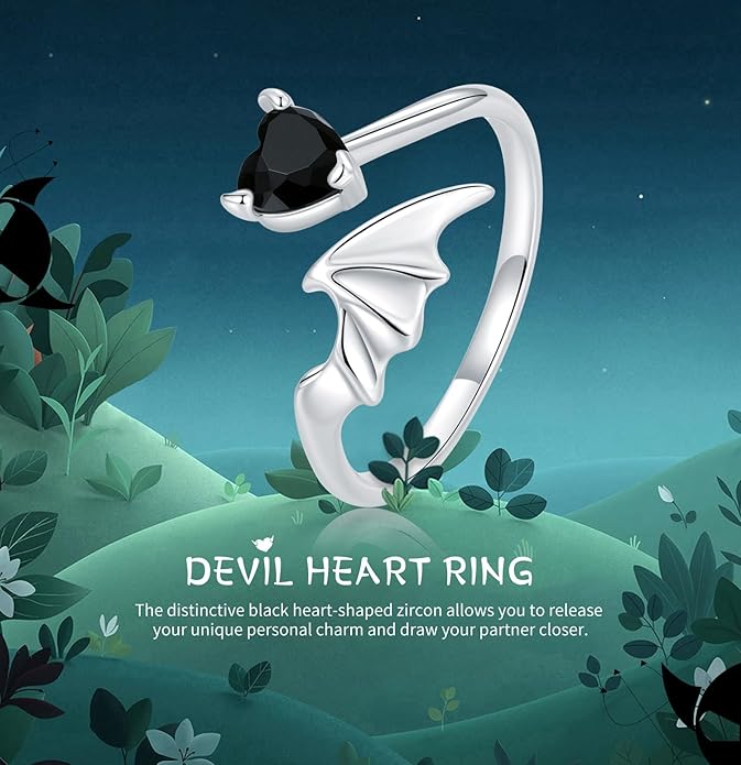 WOSTU Animal Open Adjustable Ring Playful Cat Dachshund Snake Koi Fish Hummingbird Bat Heart Feather Stacking Ring for Women, Sterling Silver Plated Pet Memorial Jewelry Gift for Cat Lovers