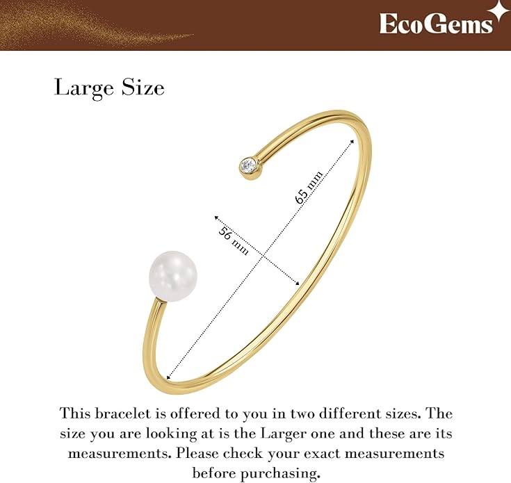 EcoGems Lab Grown Gemstone & Moissanite Bracelets – 14K White or Yellow Gold Plated Sterling Silver – Featuring Lab Grown Diamonds, Emeralds, Paraiba, Sapphire & Pearls – Sustainable Luxury Gift with Gift Box