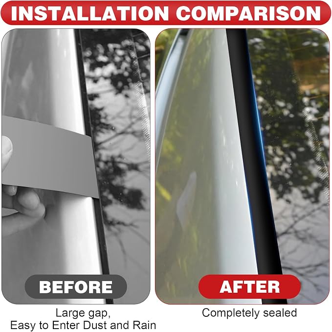 DGSL T-Shape Windshield Weather Stripping, 14mm x 26.2 FT Rubber Seal | EPDM - Image 6