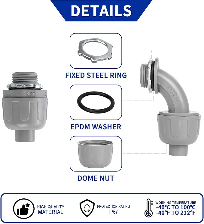 Yariwiz Flexible Electrical Conduit Liquid Tight PVC Conduit Kit - Image 7