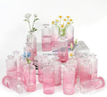 Set of 20 Pink Glass Bud Vases Small Mini Flower Vases by saiguomi