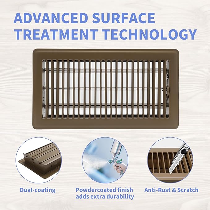 Howeall 6x12 Inch Floor Register - Image 3