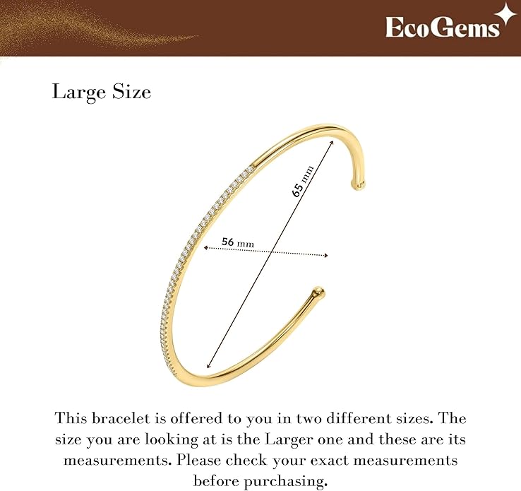 EcoGems Lab Grown Gemstone & Moissanite Bracelets – 14K White or Yellow Gold Plated Sterling Silver – Featuring Lab Grown Diamonds, Emeralds, Paraiba, Sapphire & Pearls – Sustainable Luxury Gift with Gift Box