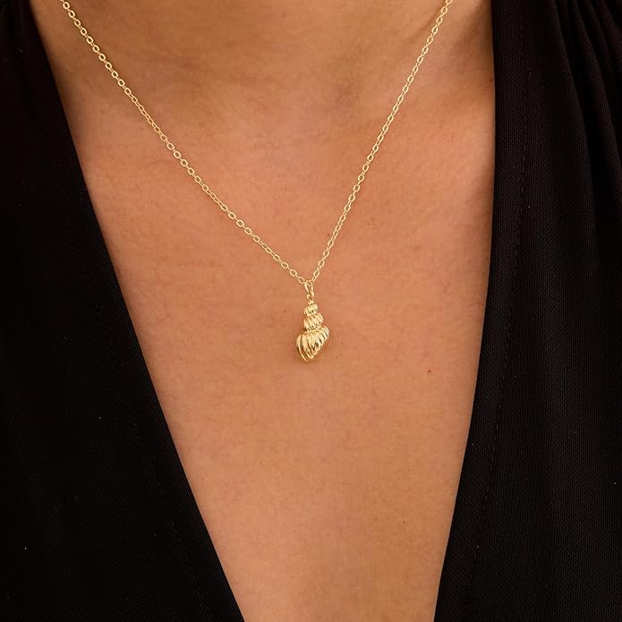 14K Gold Plated Dainty Pendant Butterfly Bead Boot Bee Baseball Flower Compass Airplane Heart Hummingbird Tree Necklace Simple Jewelry Gift for Women