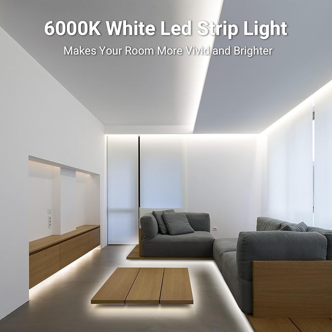 CT CAPETRONIX White LED Strip Light, 49.2 Feet 24 Volt LED Light Strip White - Image 8
