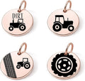 SM Design Western Charm Set of 4 – Stainless Steel Western Charms for Bracelets & Necklaces – Cowgirl, Ranch & Country Style Jewelry Charms – Western Gift for Women & Moms